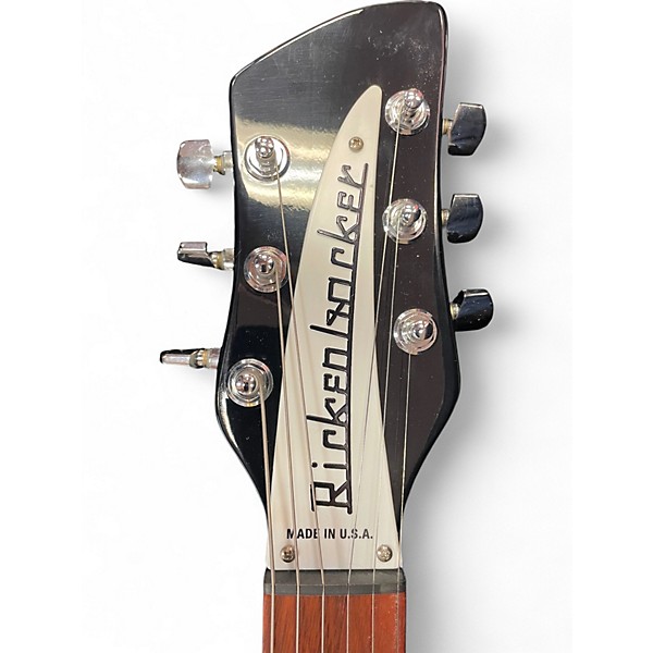 Used 2018 Rickenbacker 330 Black and White Hollow Body Electric Guitar