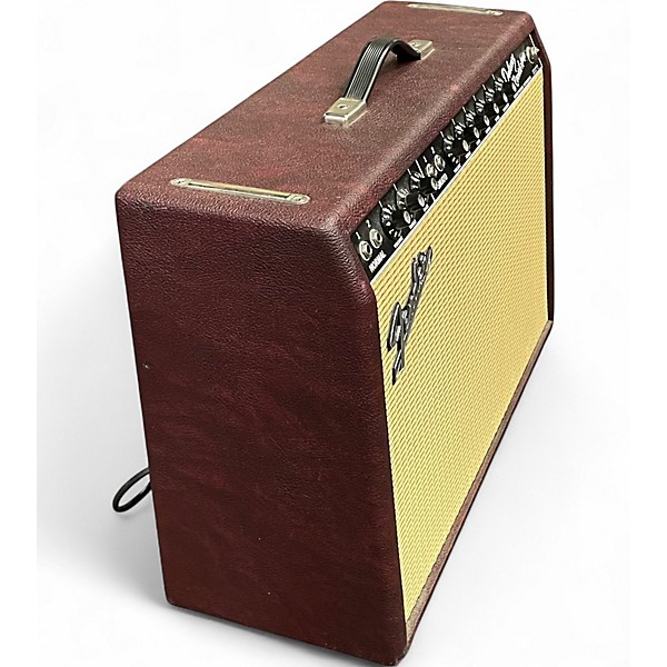 Used Fender '65 Reissue Deluxe Reverb Ltd Ed Wine Red Tube Guitar Combo Amp