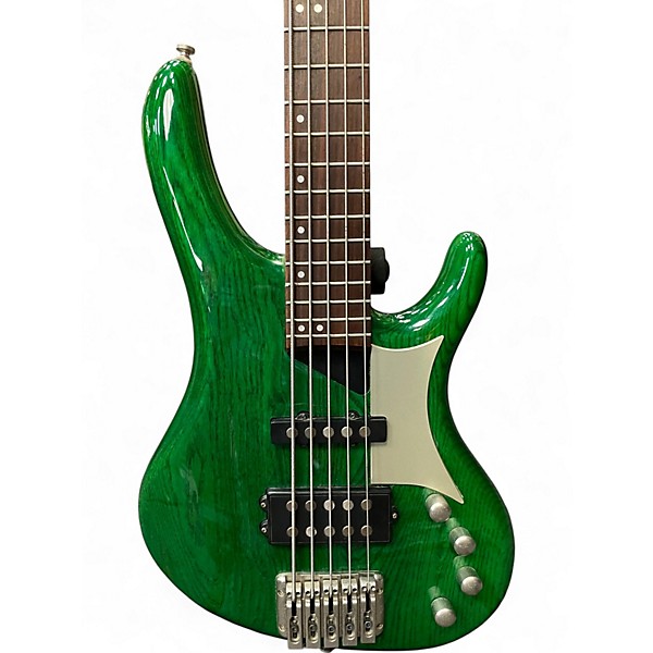 Used Washburn RB-2502 HAMMERHEAD TRANSPARENT GREEN Electric Bass Guitar