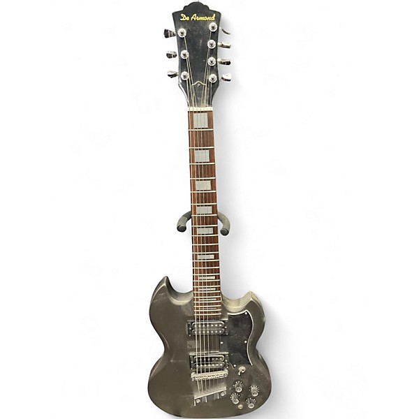 Used DeArmond S67 Gunmetal Gray Solid Body Electric Guitar
