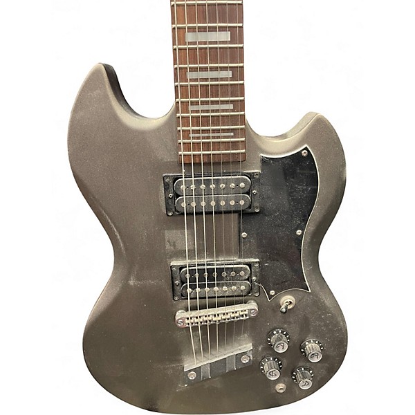 Used DeArmond S67 Gunmetal Gray Solid Body Electric Guitar