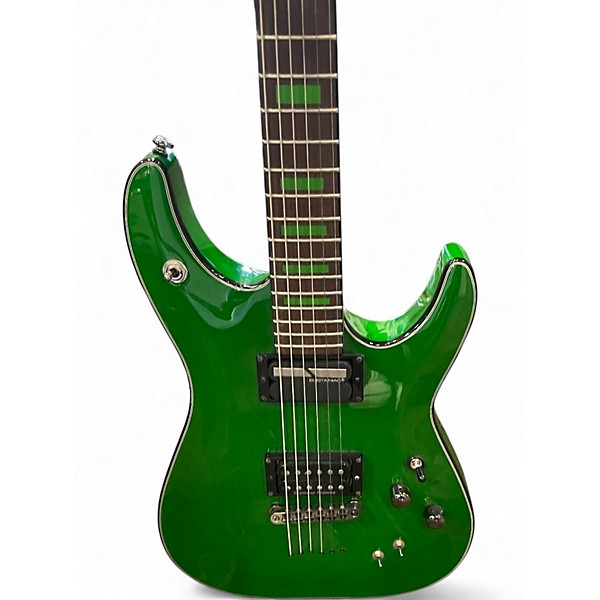 Used Schecter Guitar Research KENNY HICKEY SINGATURE C-1 EX Green Solid Body Electric Guitar