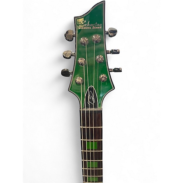 Used Schecter Guitar Research KENNY HICKEY SINGATURE C-1 EX Green Solid Body Electric Guitar