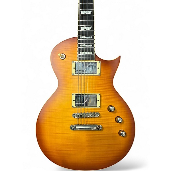 Used ESP LTD EC1000T Honey Burst SATIN Solid Body Electric Guitar