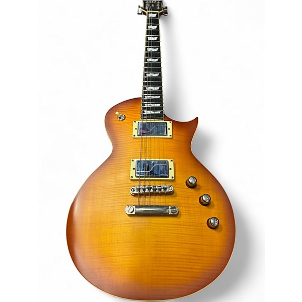 Used ESP LTD EC1000T Honey Burst SATIN Solid Body Electric Guitar
