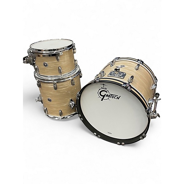 Used Gretsch Drums 3 Piece Brooklyn Series Oyster Cream Drum Kit