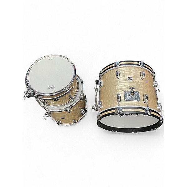Used Gretsch Drums 3 Piece Brooklyn Series Oyster Cream Drum Kit