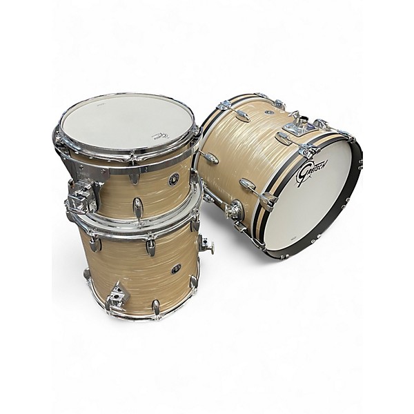 Used Gretsch Drums 3 Piece Brooklyn Series Oyster Cream Drum Kit