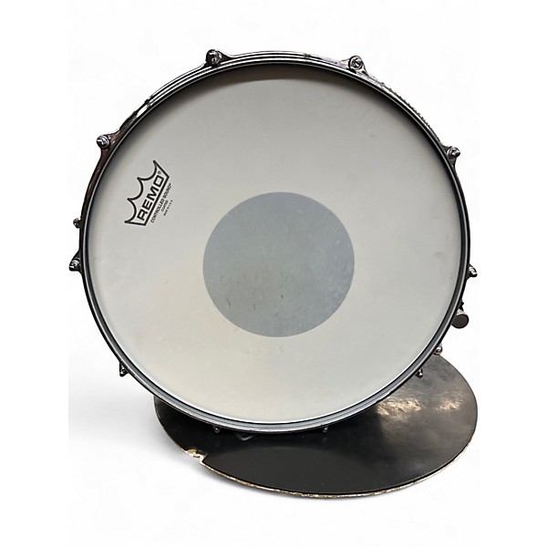 Used SJC Drums 14in Nickel Over Brass Snare Nickel Drum
