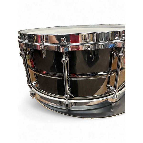 Used SJC Drums 14in Nickel Over Brass Snare Nickel Drum