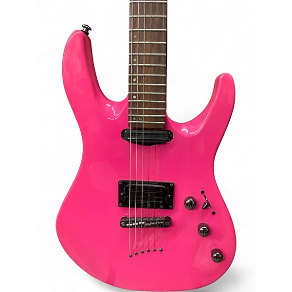 Used Mitchell MD200 Pink Solid Body Electric Guitar