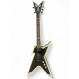 Used Dean Razorback V 255 Black and Silver Solid Body Electric Guitar