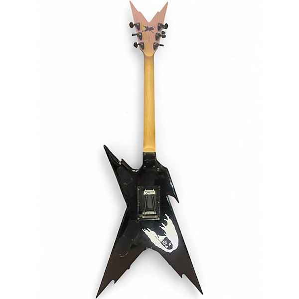 Used Dean Razorback V 255 Black and Silver Solid Body Electric Guitar