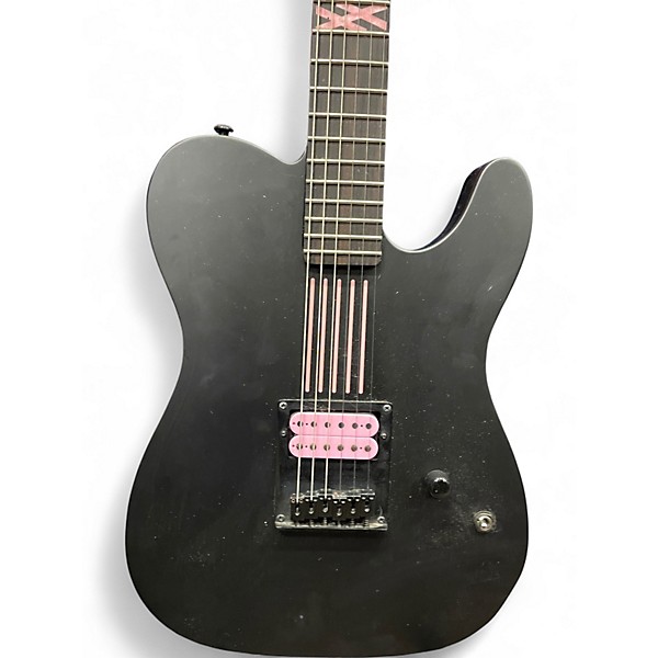 Used Schecter Guitar Research Machine Gun Kelly PT Satin Black Solid Body Electric Guitar