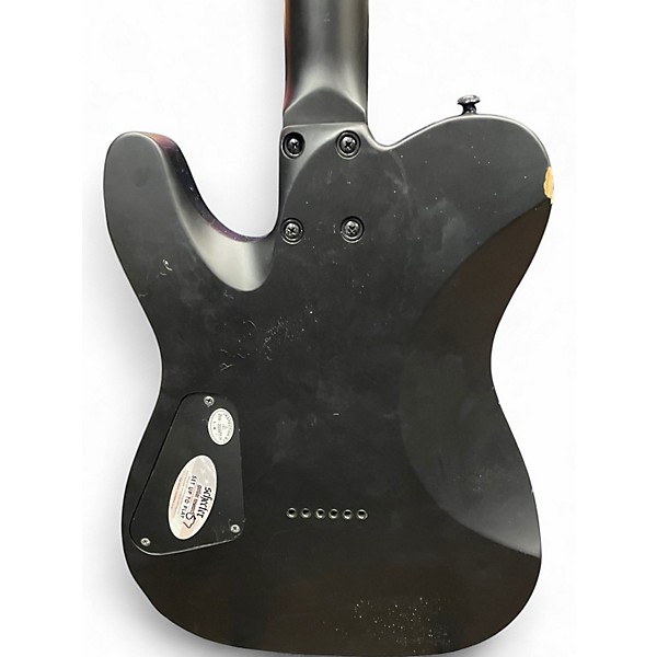 Used Schecter Guitar Research Machine Gun Kelly PT Satin Black Solid Body Electric Guitar