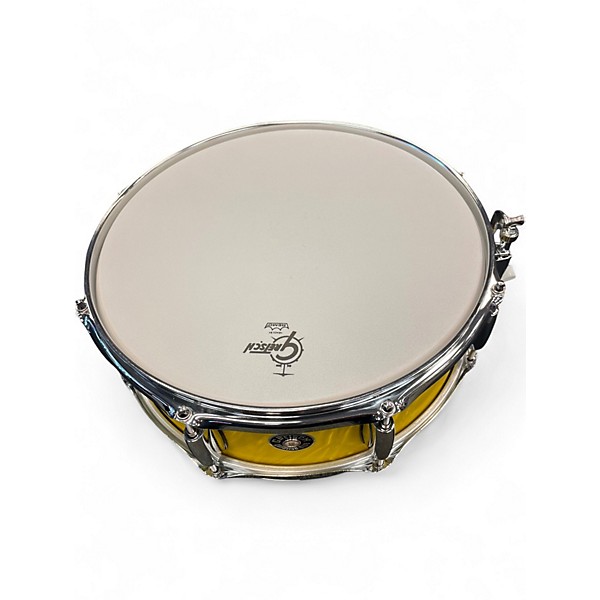 Used Gretsch Drums 5.5X14 Catalina Club Series Snare Yellow Satin Flame Drum