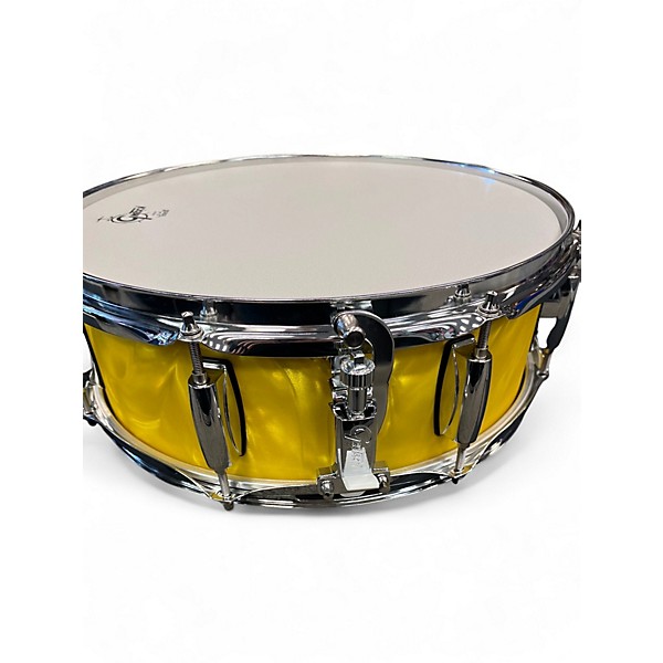 Used Gretsch Drums 5.5X14 Catalina Club Series Snare Yellow Satin Flame Drum
