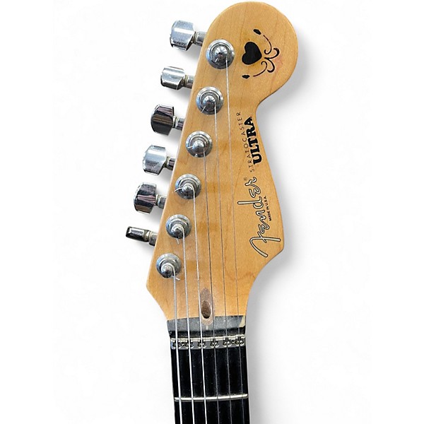 Vintage 1997 Fender American Ultra Stratocaster HSS Metallic Candy Red Burst Solid Body Electric Guitar
