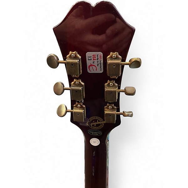 Used Epiphone Riviera P93 Wine Red Hollow Body Electric Guitar