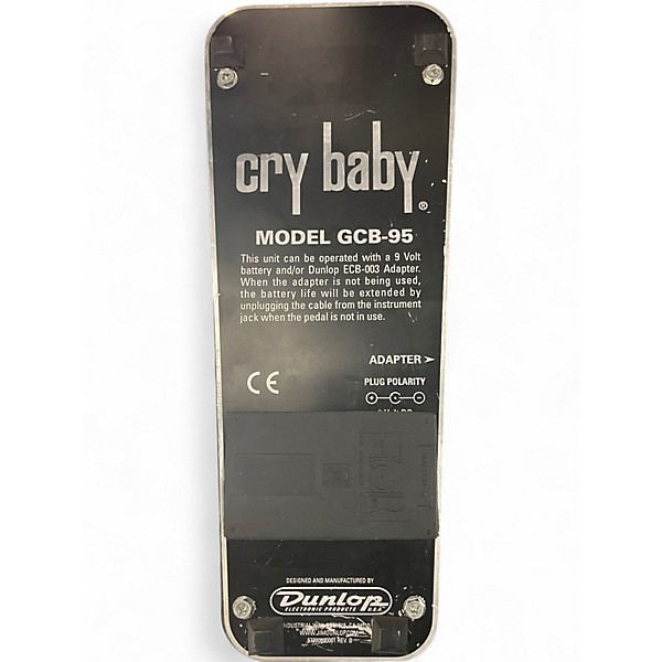 Used Dunlop 95Q Cry Baby Wah Effect Pedal