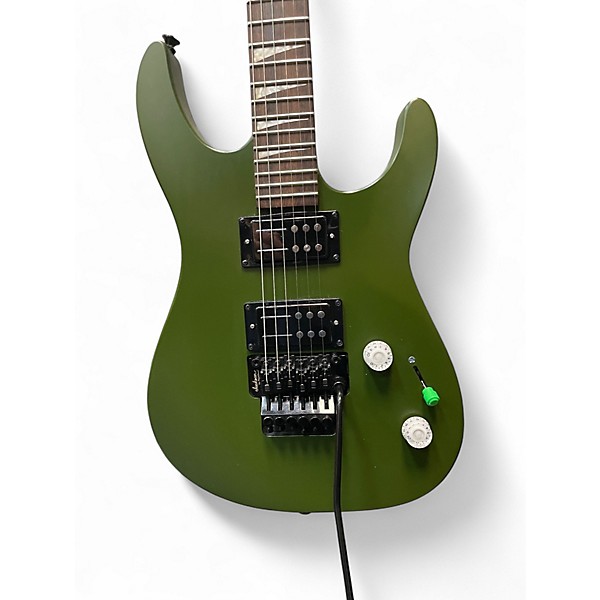 Used Jackson dinkY DK2XR HH ARMY GREEN Solid Body Electric Guitar