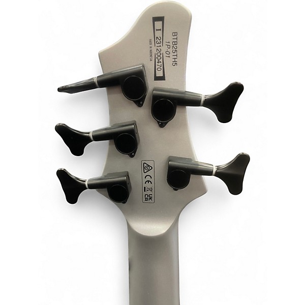 Used Ibanez BTB25TH5 Silver Electric Bass Guitar