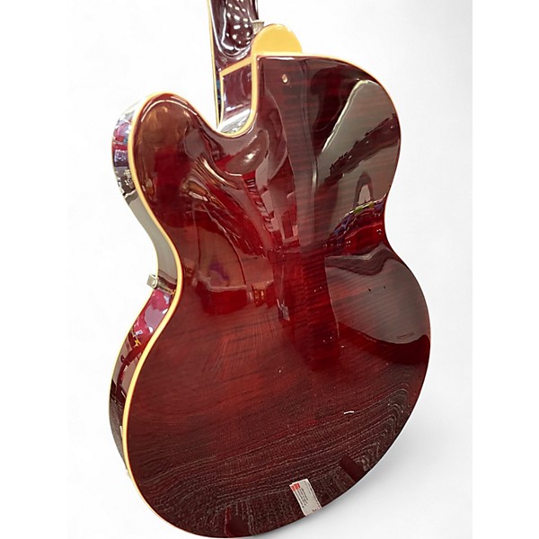 Used Hagstrom HJ800 Jazz Wine Red Hollow Body Electric Guitar