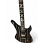Used Schecter Guitar Research custom s Black and White Solid Body Electric Guitar
