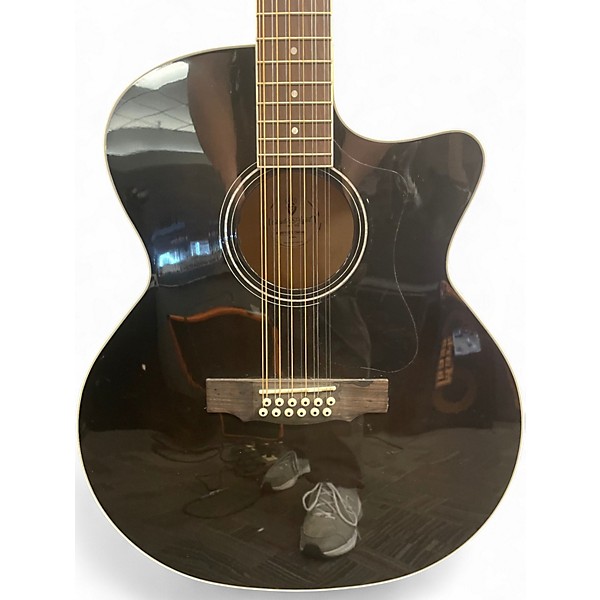 Used Guild GUILD F2512CE TRANSPARENT BLACK BURST 12 String Acoustic Guitar