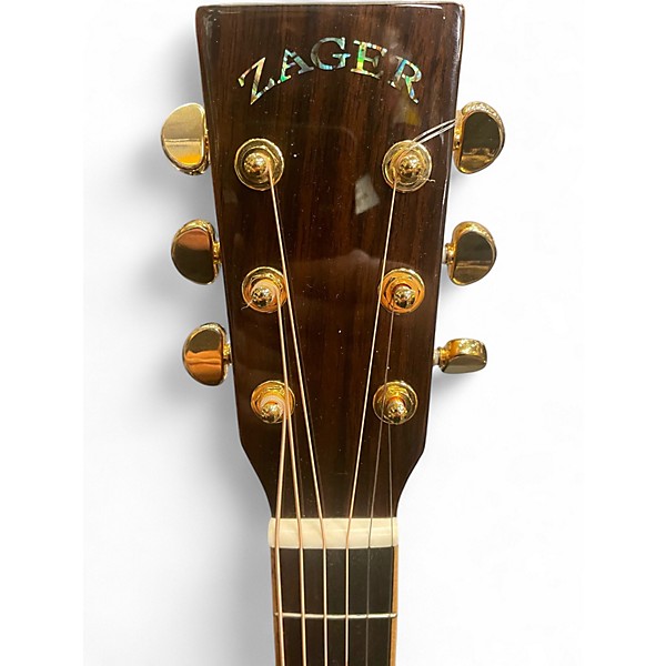 Used Zager ZAD-900CE Natural Acoustic Electric Guitar