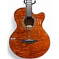 Used Takamine EG512CGAMQ Trans Orange Acoustic Bass Guitar