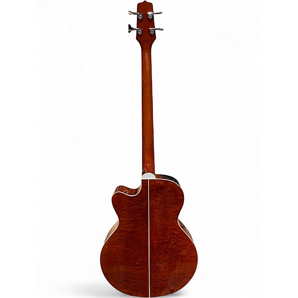 Used Takamine EG512CGAMQ Trans Orange Acoustic Bass Guitar