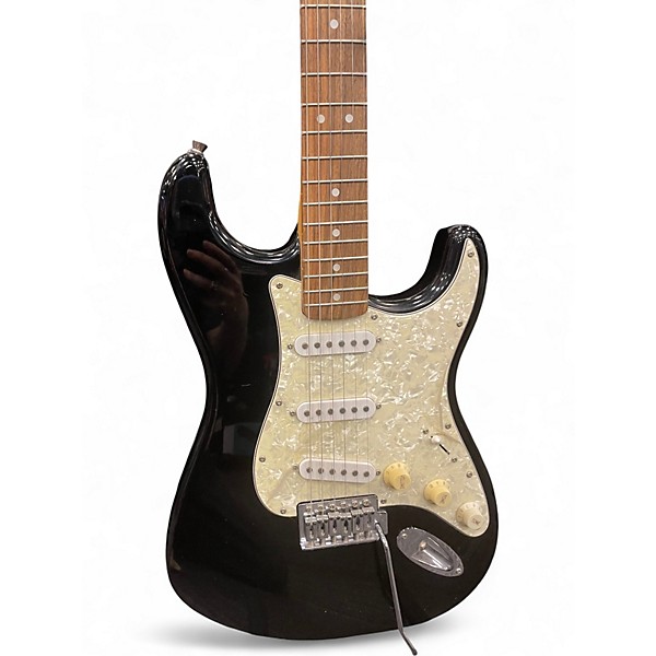 Used Squier Standard Stratocaster Black Solid Body Electric Guitar
