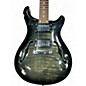 Used Harley Benton CST24 Trans Black Hollow Body Electric Guitar