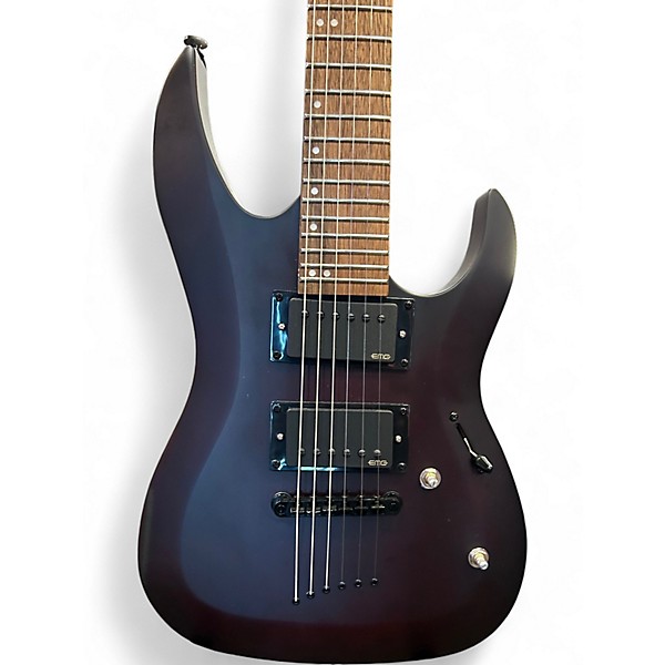 Used Mitchell MM100 Mini WALNUT STAIN Solid Body Electric Guitar