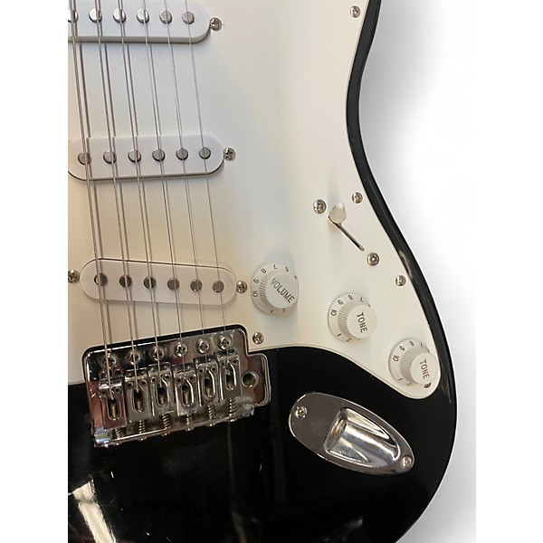 Used Squier Bullet Stratocaster Black Solid Body Electric Guitar