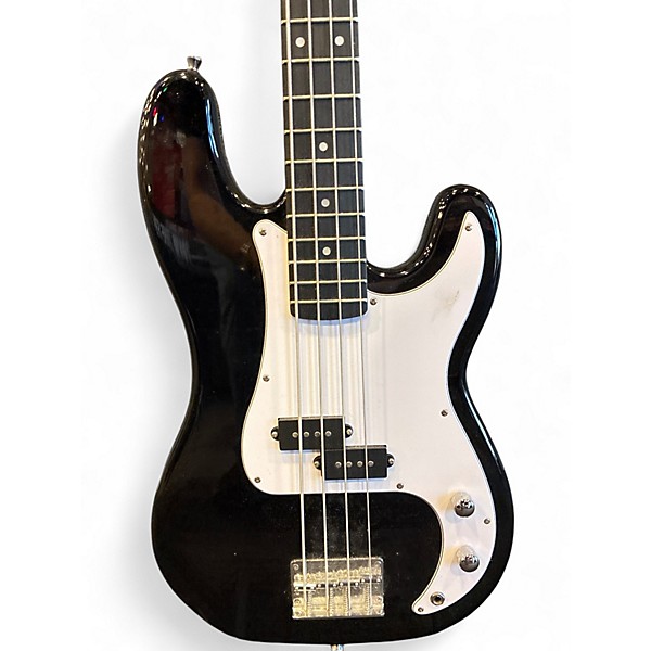 Used Donner Standard Series Bass Black Electric Bass Guitar