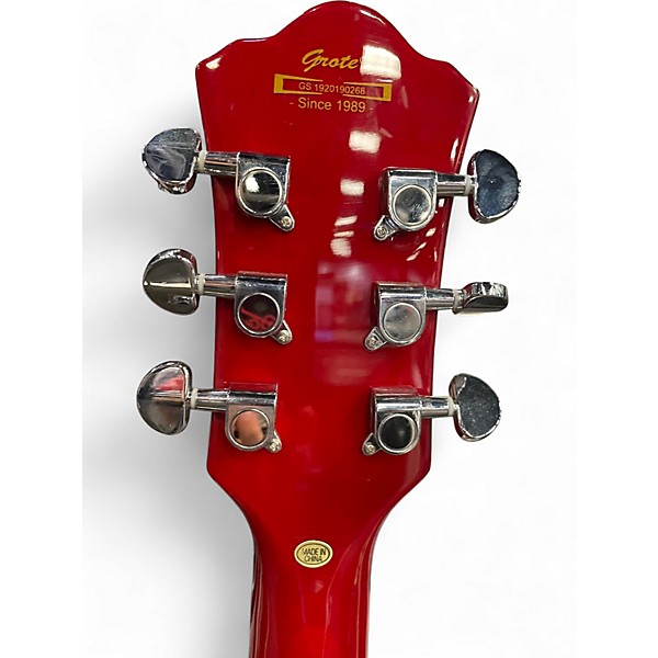 Used 2023 Grote 335 Cherry Red Hollow Body Electric Guitar