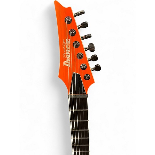 Used Ibanez RGR5221 prestige series Orange Solid Body Electric Guitar