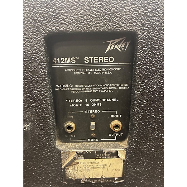 Used Peavey 412MS Stereo Guitar Cabinet