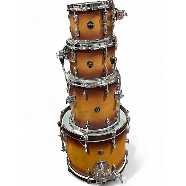 Used Gretsch Drums 4 Piece Renown Tobacco Burst Drum Kit