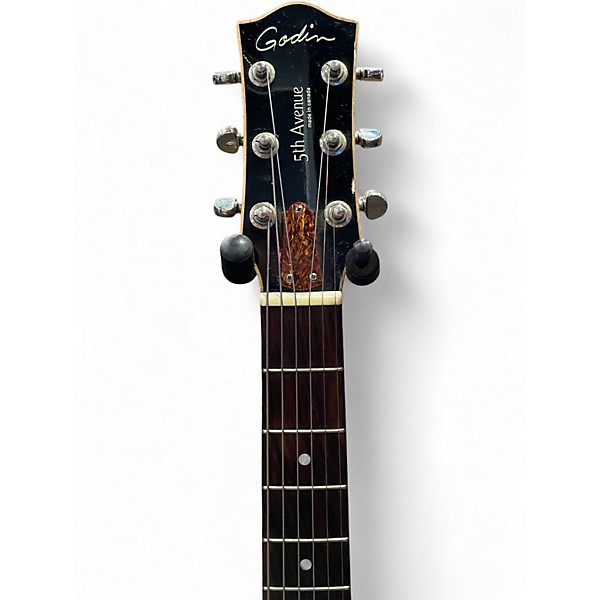 Used Godin 5th Avenue Kingpin P90 Cognac Burst Hollow Body Electric Guitar