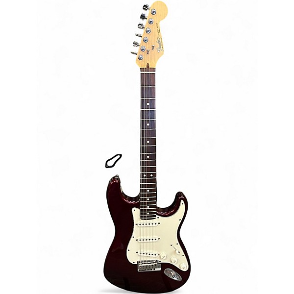 Vintage 1991 Fender Standard Stratocaster plum Solid Body Electric Guitar