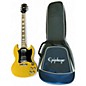 Used 2025 Epiphone SG Standard Yellow Solid Body Electric Guitar thumbnail