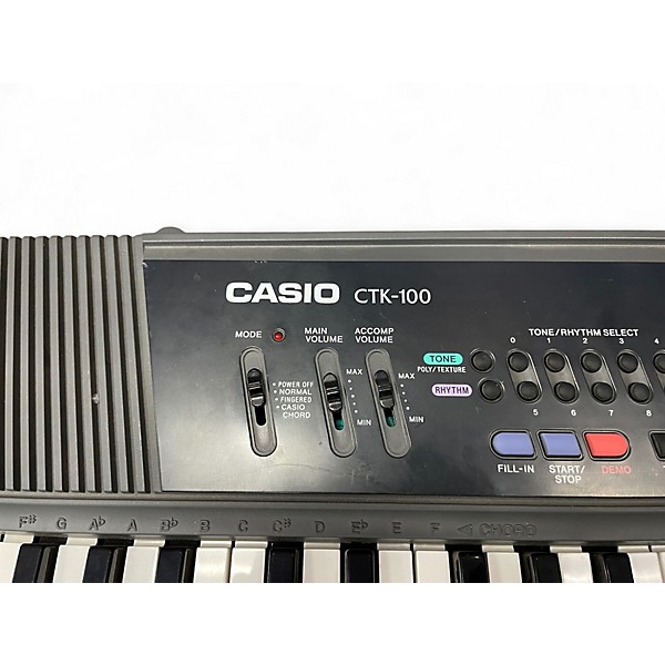Used Casio CTK-100 Portable Keyboard