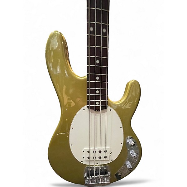 Used Ernie Ball Music Man Classic Stingray 2 EQ Aztec Gold Electric Bass Guitar