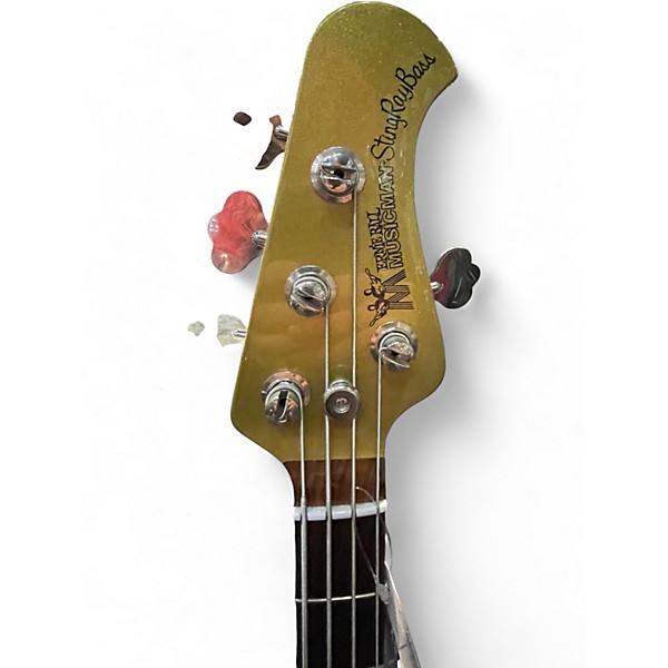 Used Ernie Ball Music Man Classic Stingray 2 EQ Aztec Gold Electric Bass Guitar