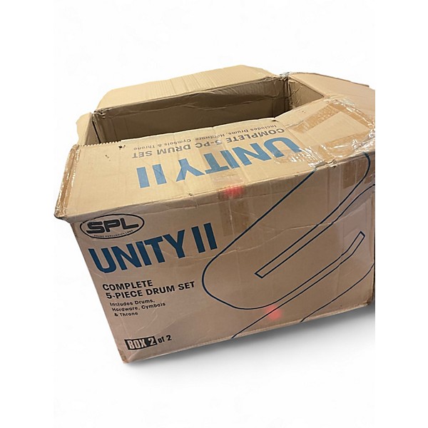 Used SPL 5 Piece UNITY II BLACK GLITTER Drum Kit