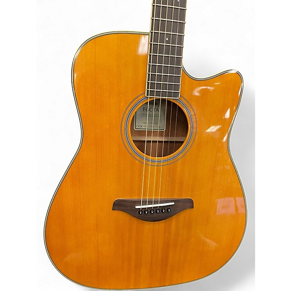 Used Yamaha FGC-TA TransAcoustic Traditional Western Natural Acoustic Electric Guitar