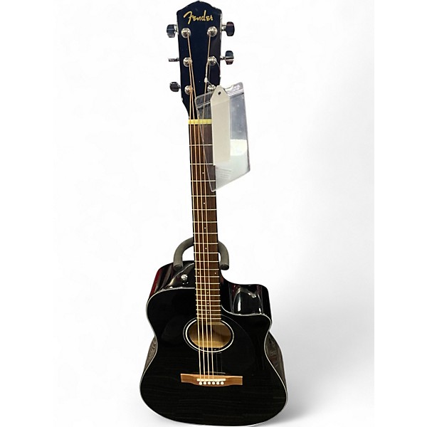Used Fender CD60CE Dreadnought Black Acoustic Electric Guitar